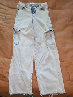 Angels Jeans Light Blue Washed Denim Jeans(Hidden From Buckle)